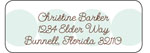 Queen Bee Personalized Return Address Labels - Modern Dots Blue (LBL-10)